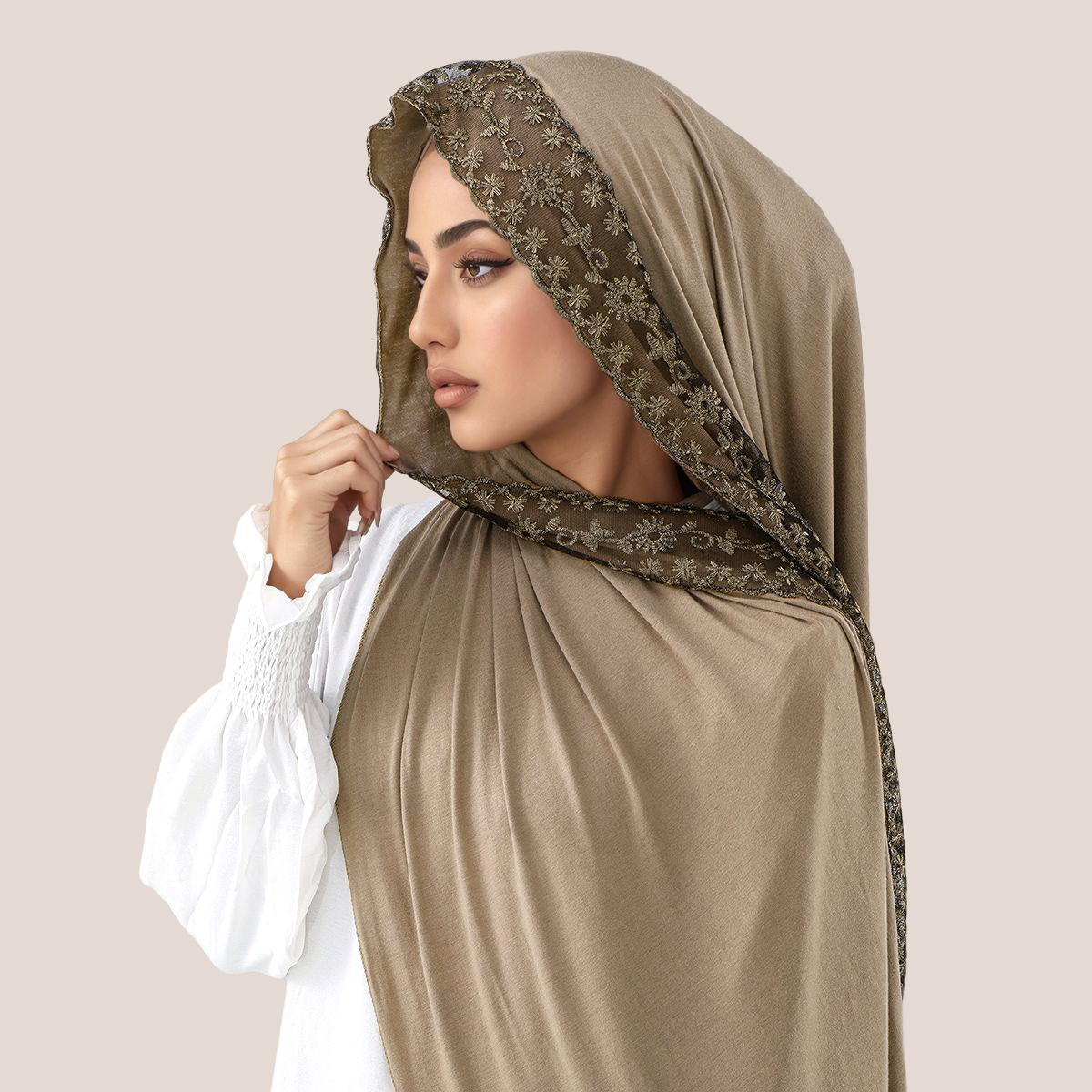 Embroidery Cotton - Maglia di cotone con ricamo in