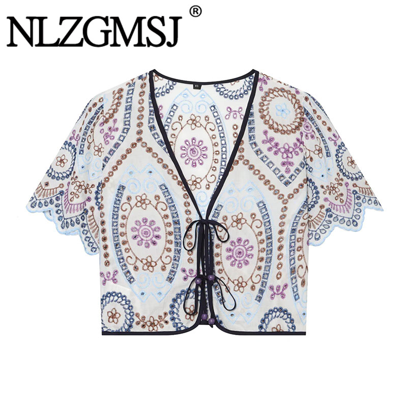 Embroidery Men Shirt - Nlzgmsj 2026 Camicetta Estiva da Donna
