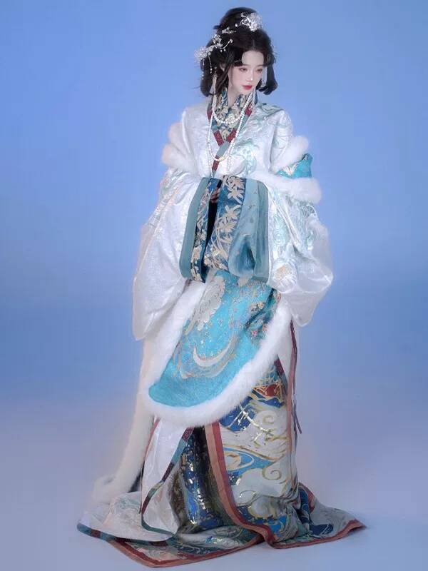 Embroidery Cotton - Nuovo Hanfu da Donna, Abito Zhan