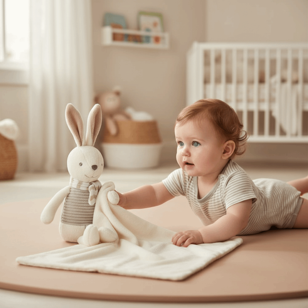 Embroidery Rabbit - Copertina per Neonati a Forma di