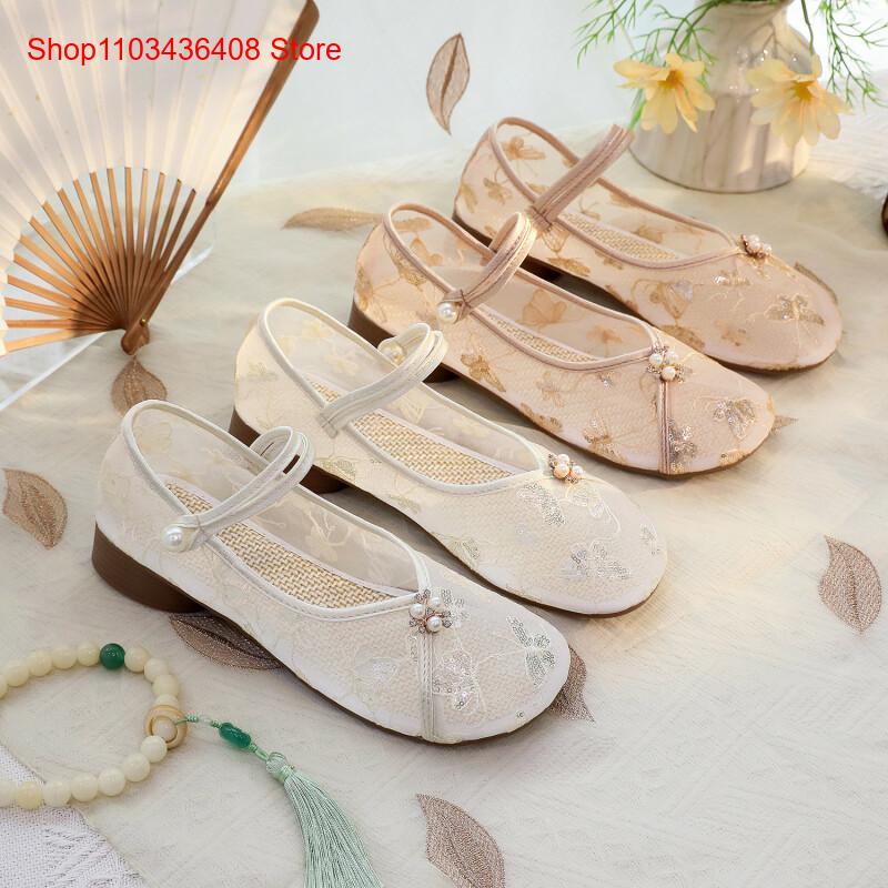 Embroidery Shoes - Nuove Scarpe a Rete con Tacco