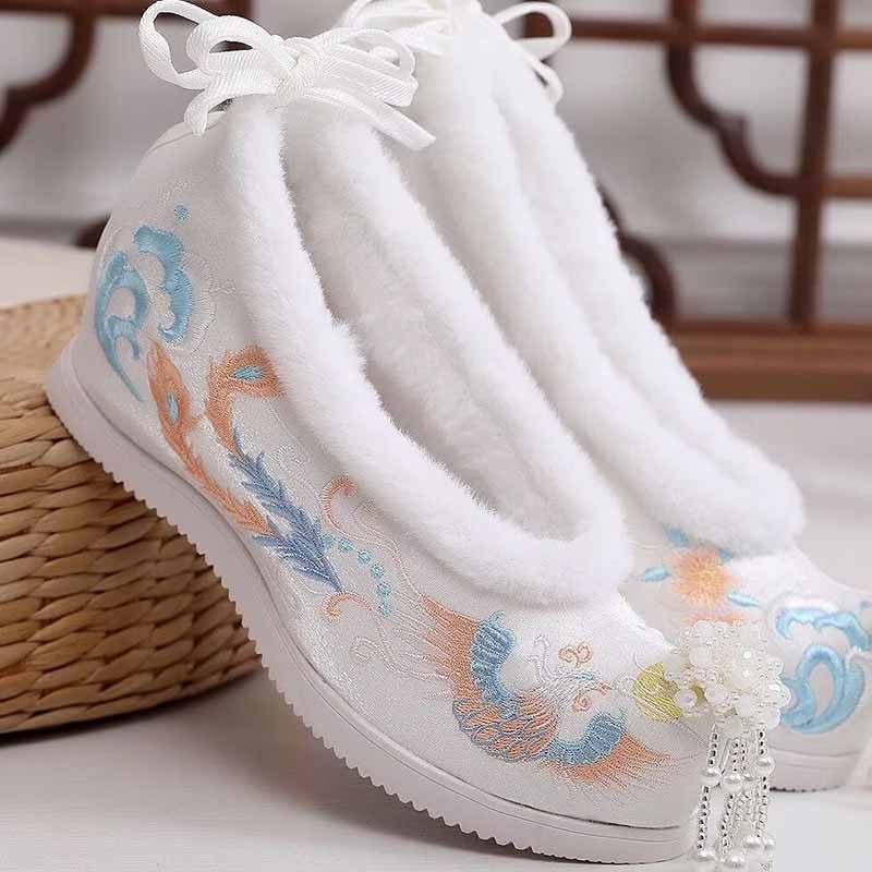 Embroidery Shoes - Scarpe Hanfu invernali da donna Scarpe