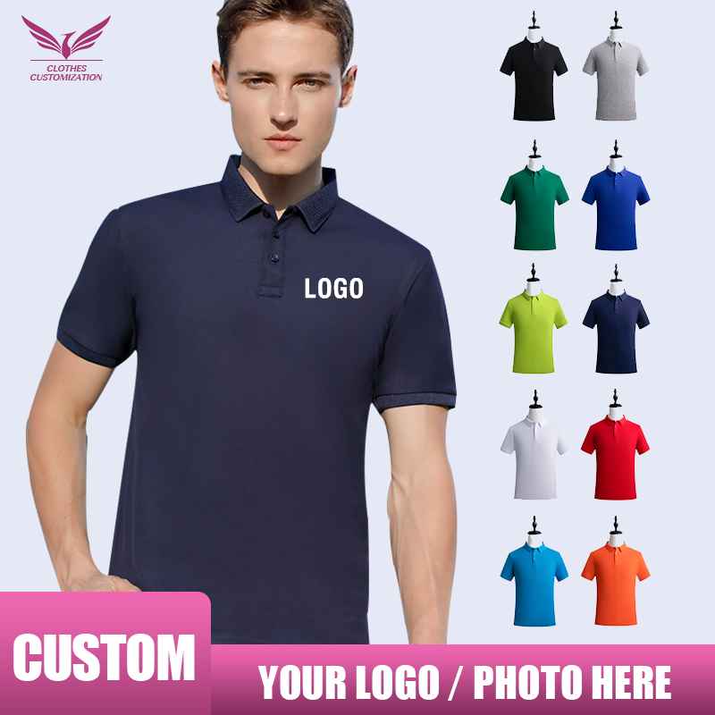 Embroidery Men Shirt - Personalizzazione della personalità polo ricamo personalizzato
