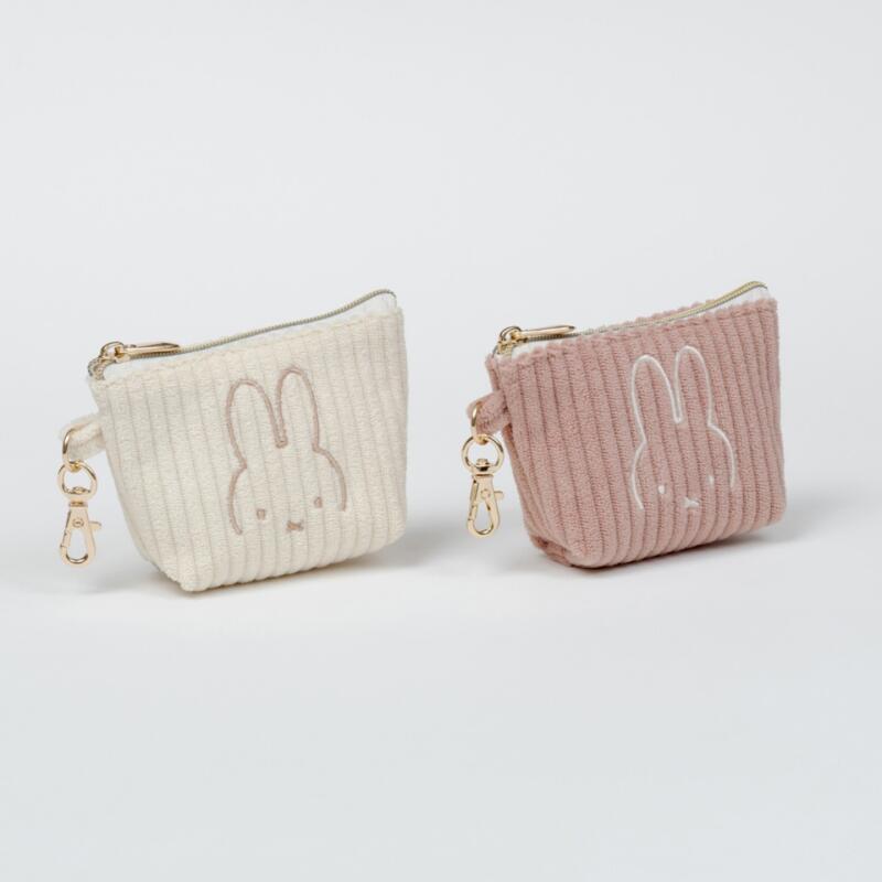Embroidery Rabbit - Portamonete in Velluto a Coste Ricamato