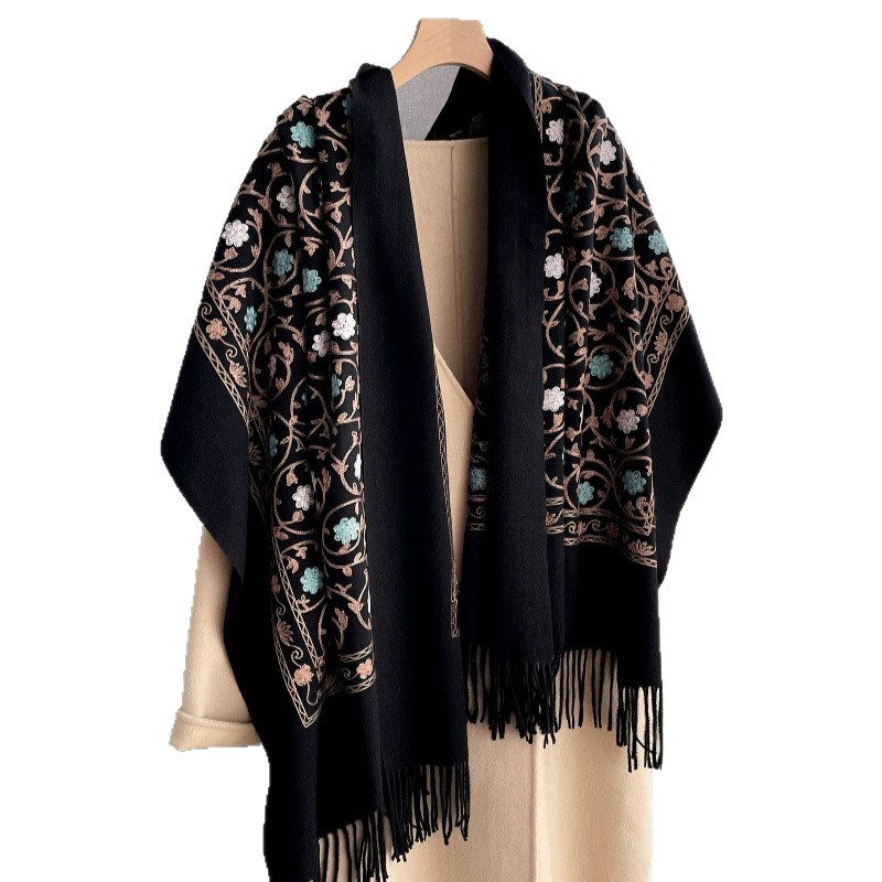 Embroidery Pashmina - 2025 Nuovo Ricamo Sciarpa di Cachemire