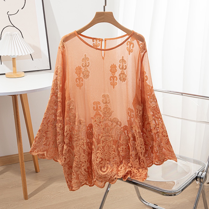Embroidery On Shirt - Camicetta a maniche lunghe da donna