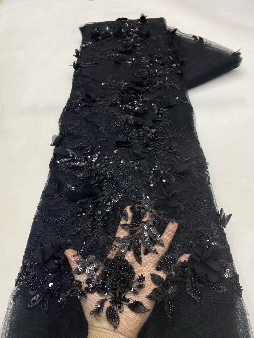 Embroidery Net Fabric - Coomiya Abiti da donna Perline ricamate