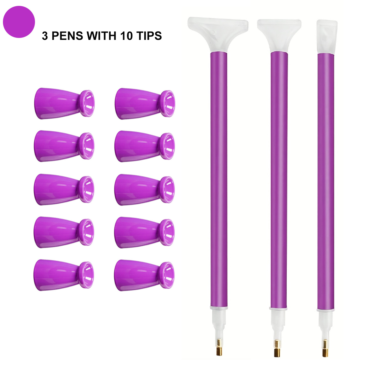 Embroidery Kit Starter - Set di 10 punte in silicone