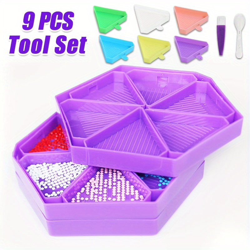 Embroidery Kit Starter - Set di 9 Nuovi Vassoi per