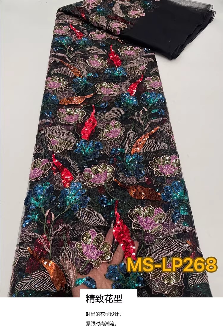 Embroidery Net Fabric - Tessuto in rete morbida di nuova
