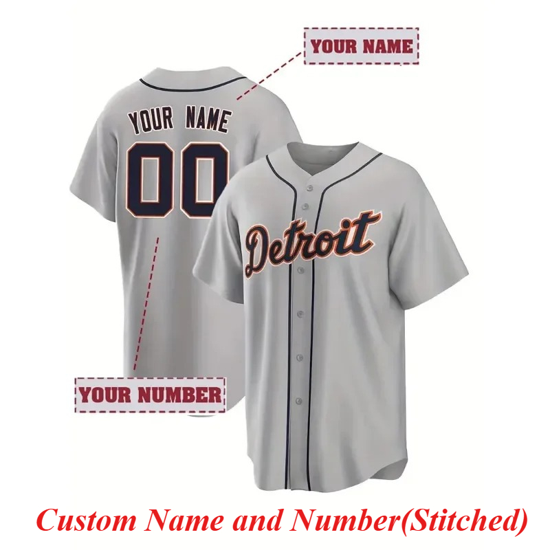 Embroidery Men Shirt - Maglia da baseball ricamata da uomo