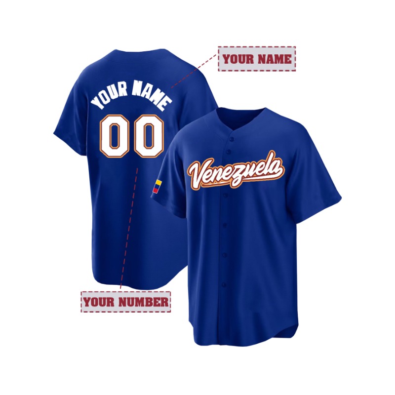 T-shirt da baseball Venezuela  - Embroidery Men Shirt recensione e prezzo