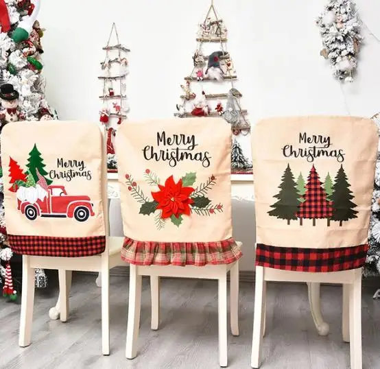 4/6/8 pezzi Fodera per sedia d - Embroidery Xmas Decorations recensione e prezzo