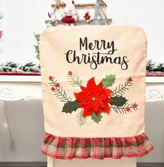 4/6/8 pezzi Fodera per sedia d - Embroidery Xmas Decorations recensione e prezzo