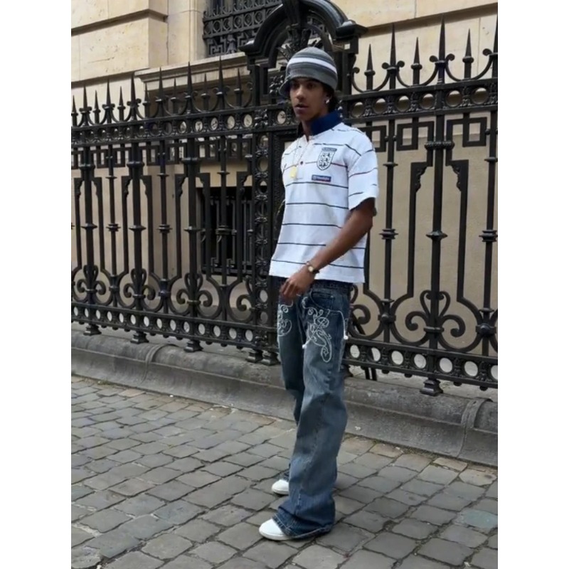 Set 2 Pezzi Stile Streetwear R - Embroidery Cotton recensione e prezzo
