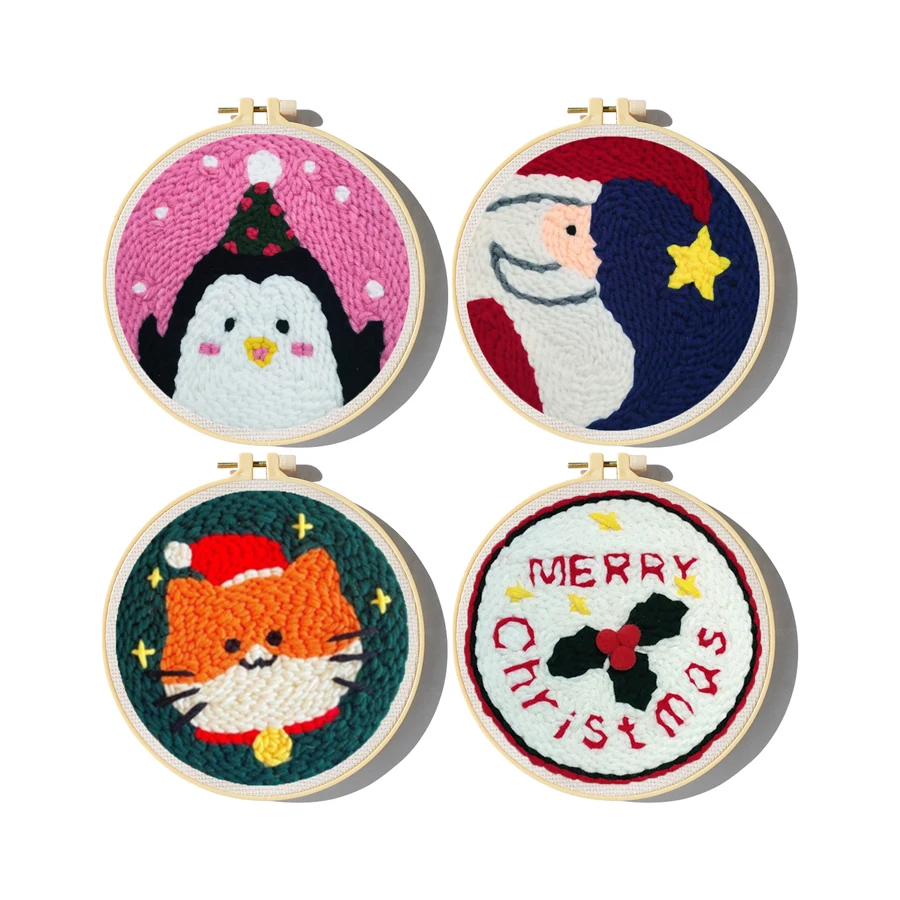 Kit da ricamo con ago per punz - Embroidery Xmas Decorations recensione e prezzo