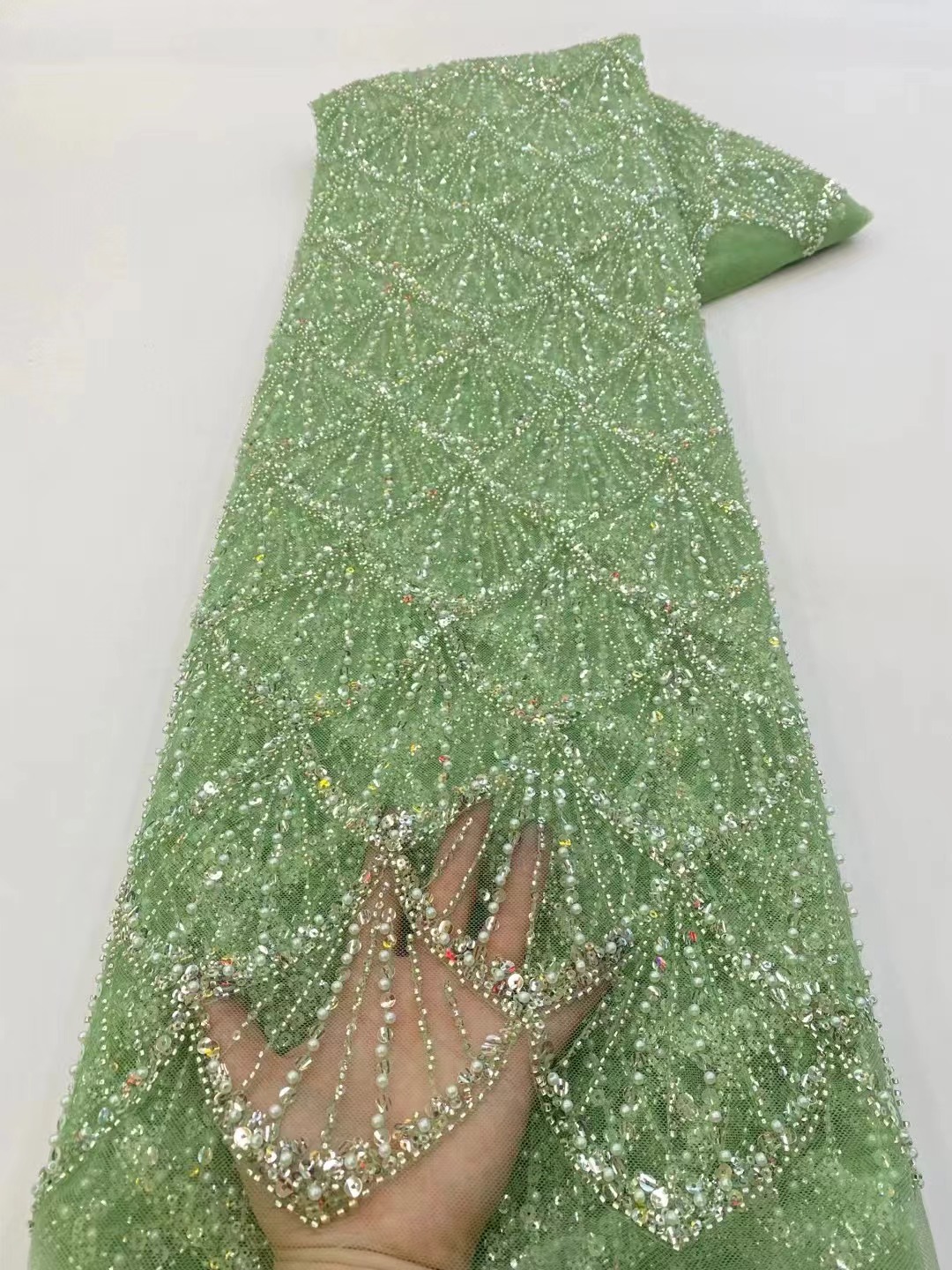 Tessuto in pizzo tulle african - Embroidery Net Fabric recensione e prezzo