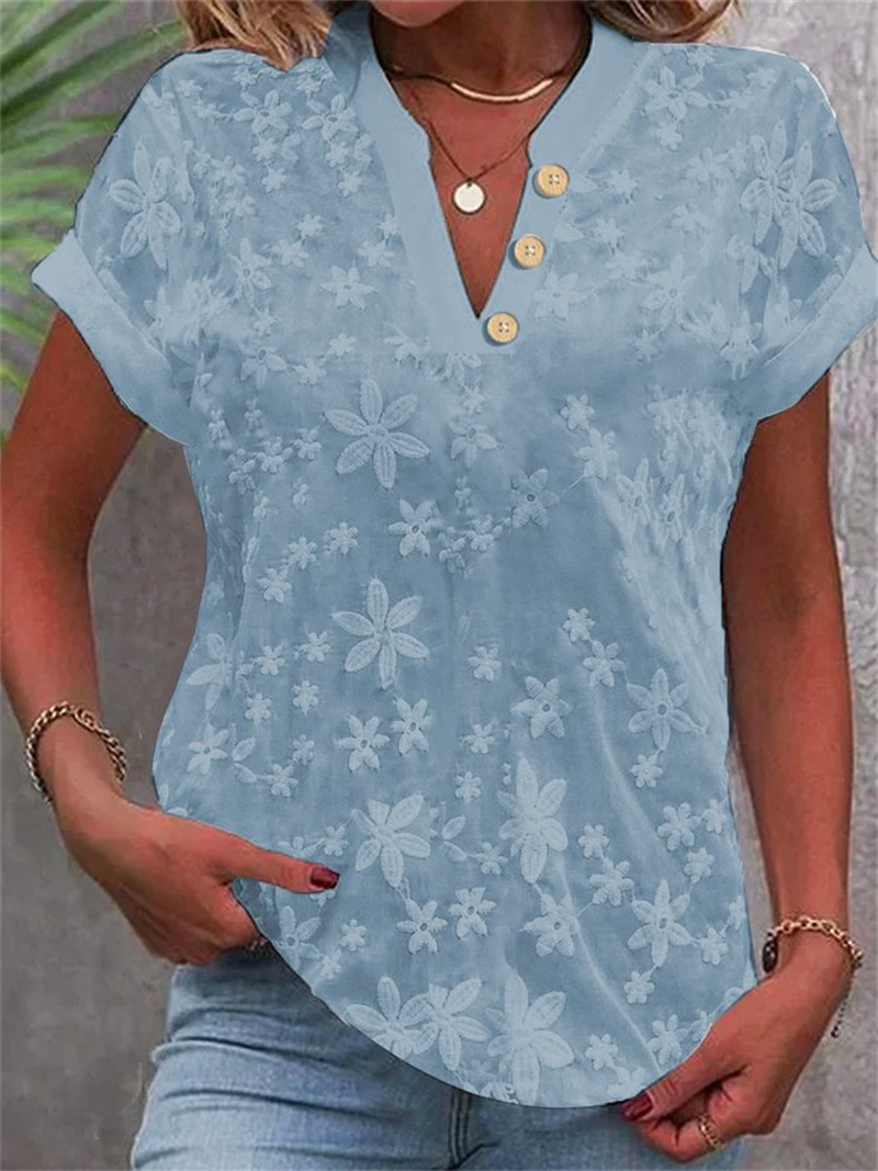 Camicia corta Camicetta di piz - Embroidery Eyelet recensione e prezzo