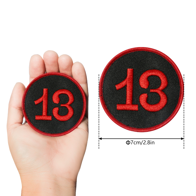 1PC Numero 13 Patch ricamata c - Embroidery Hat Machine recensione e prezzo