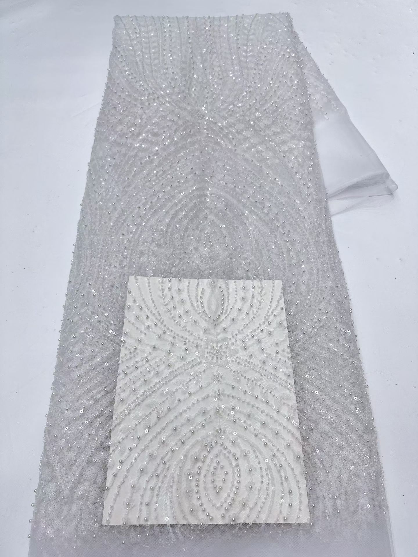 Tessuto in pizzo tulle nigeria - Embroidery Net Fabric recensione e prezzo