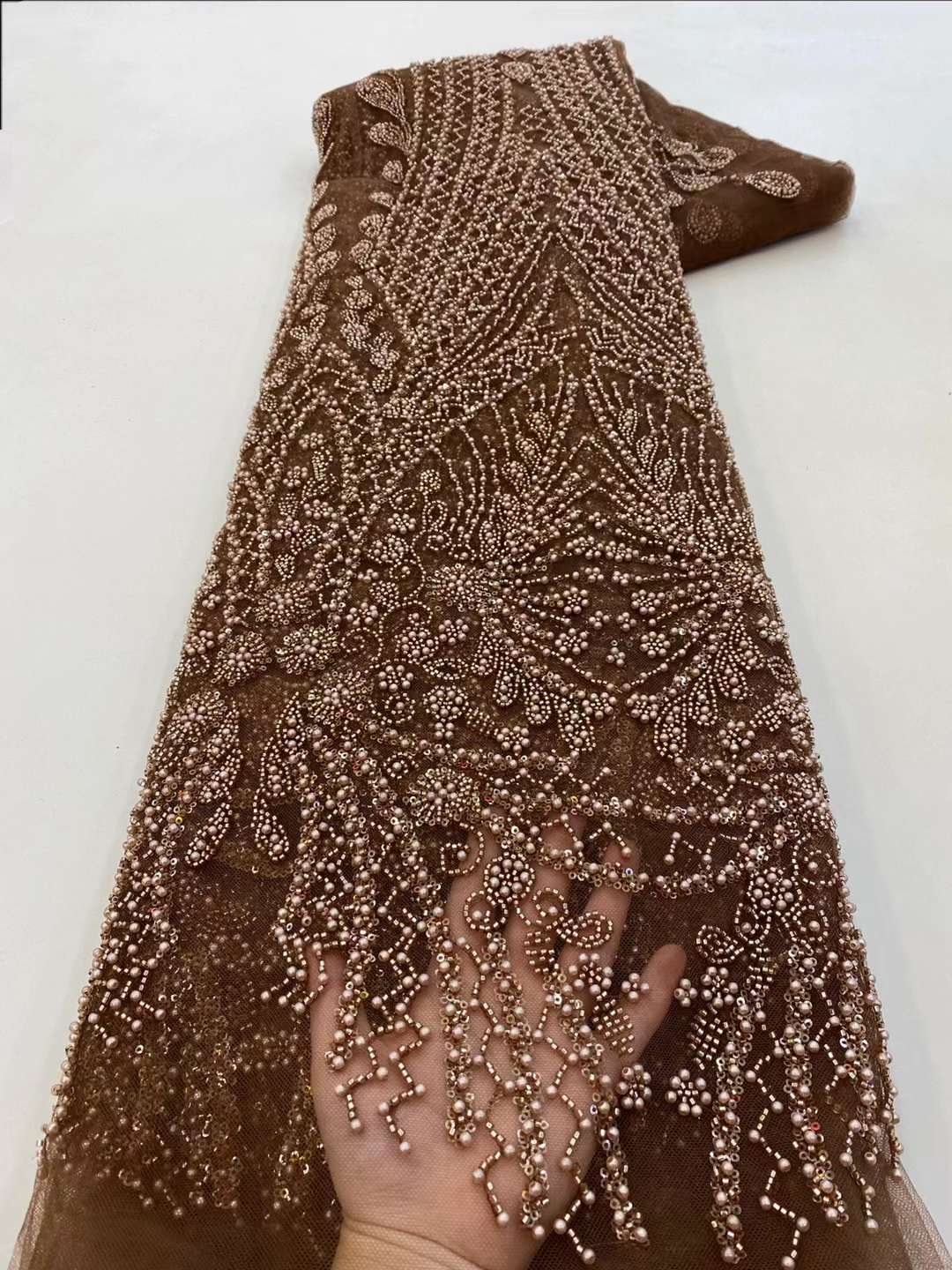 Tessuto di pizzo ricamato con  - Embroidery Net Fabric recensione e prezzo