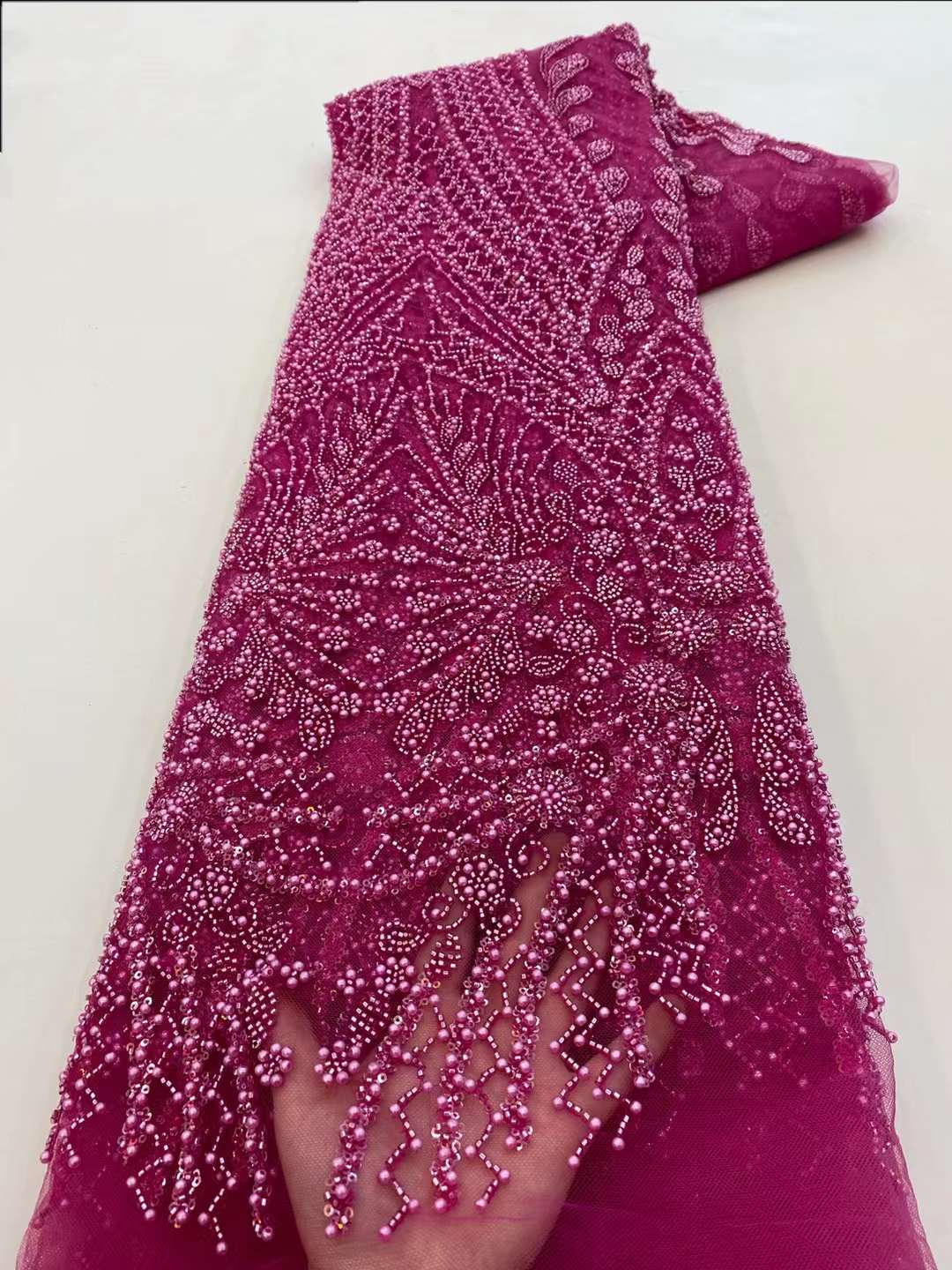 Tessuto di pizzo ricamato con  - Embroidery Net Fabric recensione e prezzo