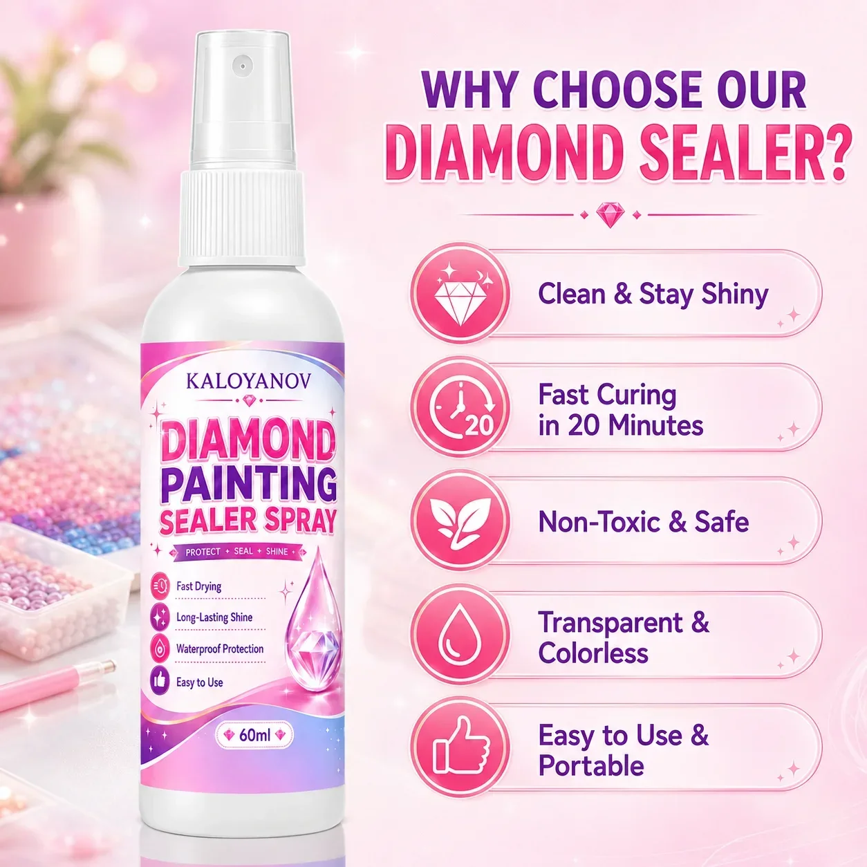 Spray Sigillante per Diamond P - Embroidery Kit Starter recensione e prezzo