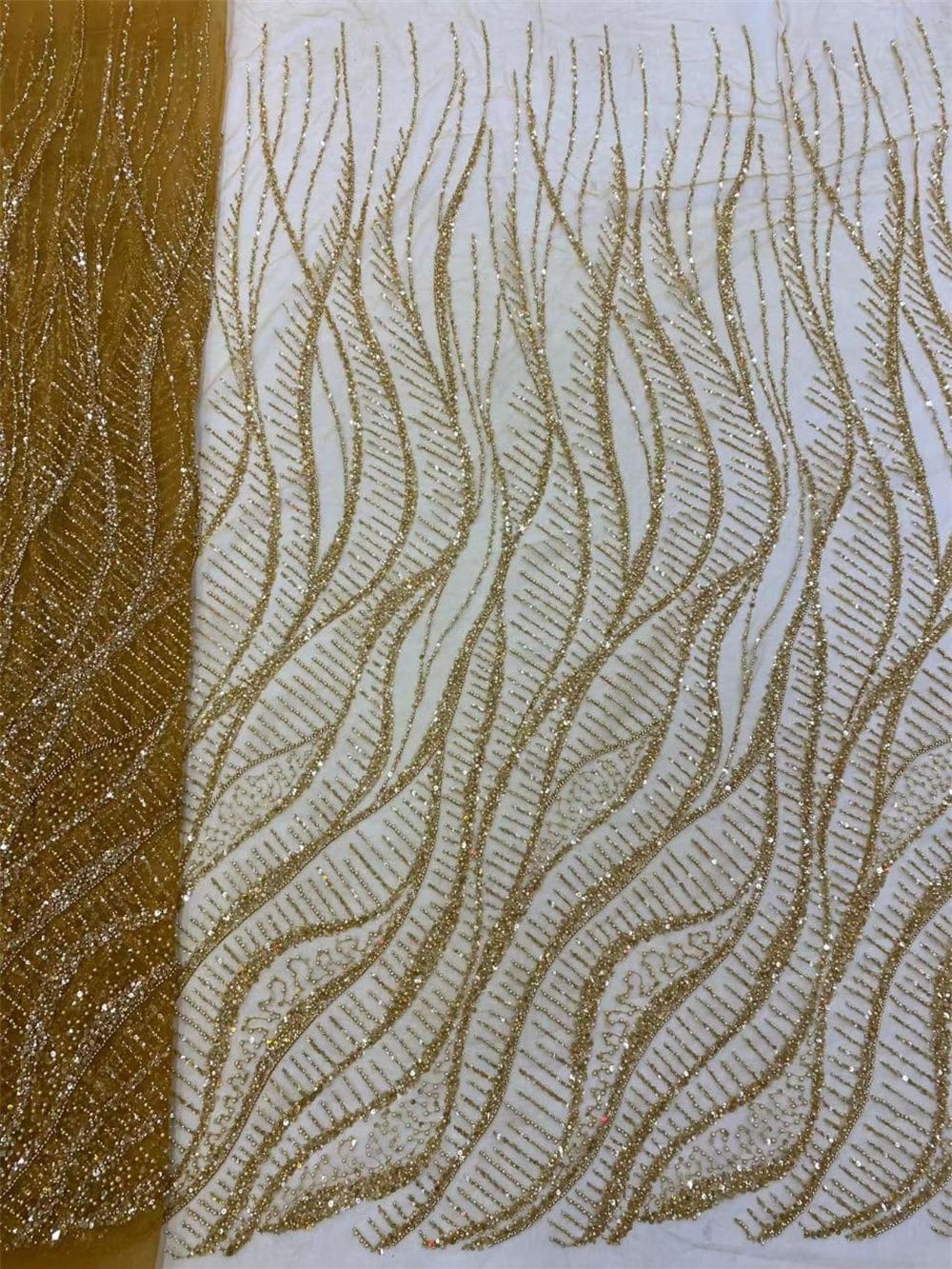 Paillettes africane perline te - Embroidery Net Fabric recensione e prezzo