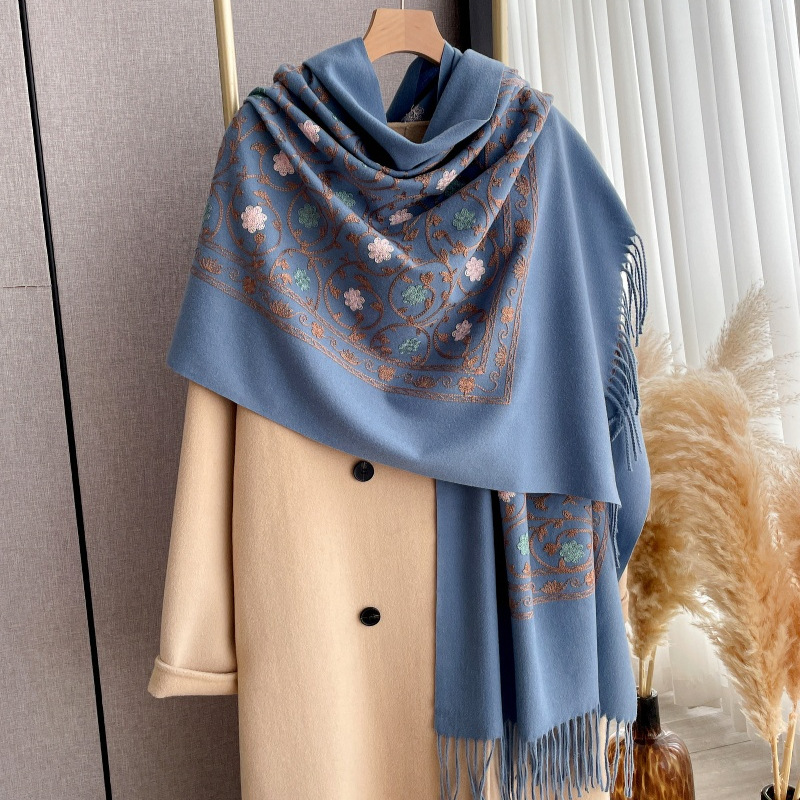 2025 Nuovo Ricamo Sciarpa di C - Embroidery Pashmina recensione e prezzo