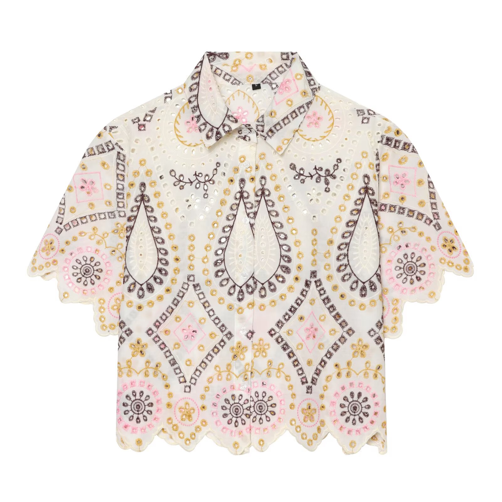 Camicetta Elegante da Donna PR - Embroidery Eyelet recensione e prezzo