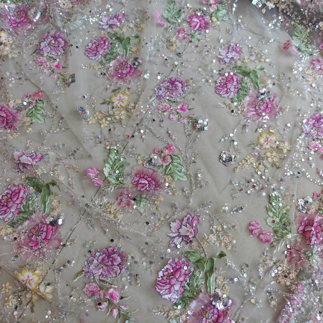 Tessuto in Pizzo di Lusso con  - Embroidery Net Fabric recensione e prezzo