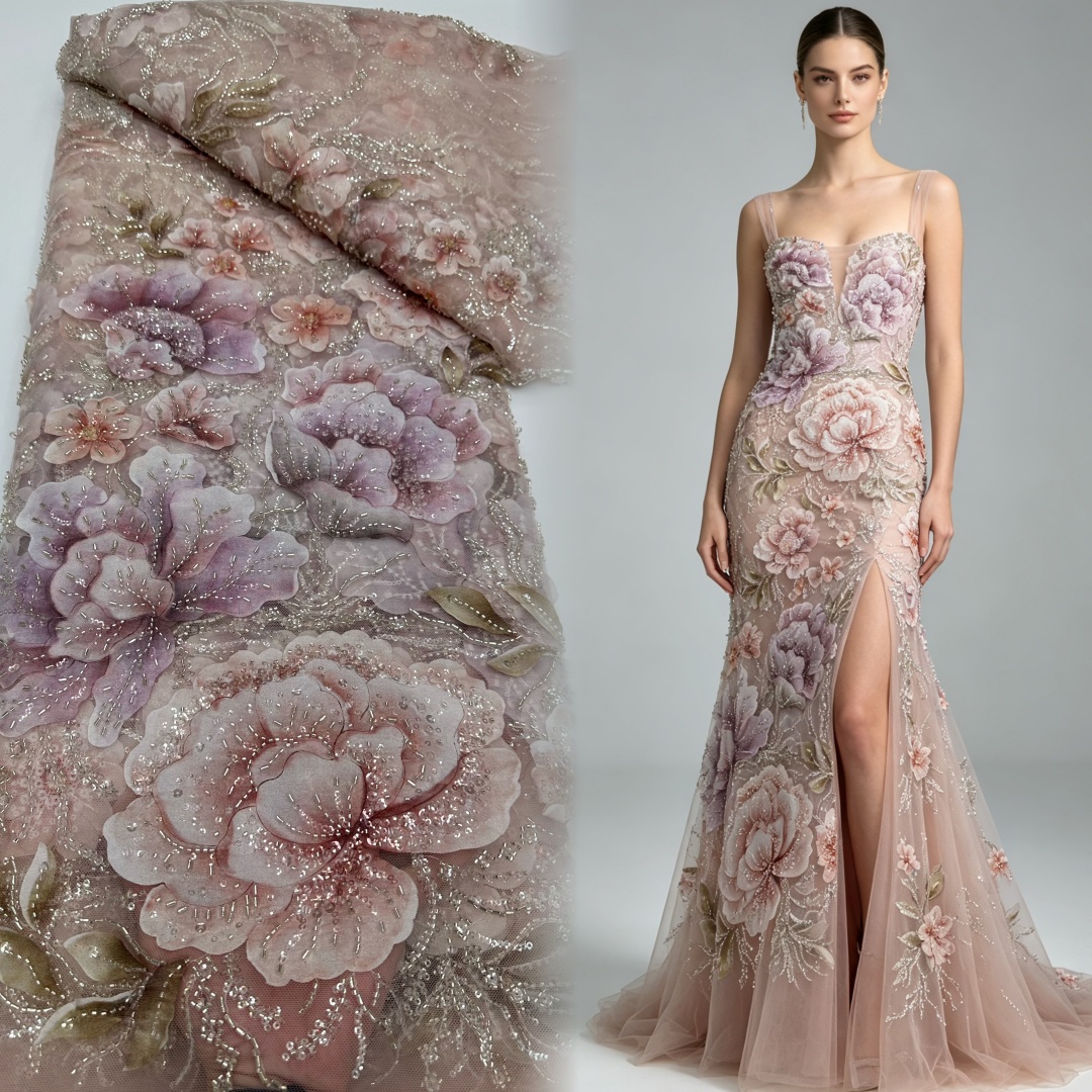 Tessuto in Tulle con Paillette - Embroidery Net Fabric recensione e prezzo